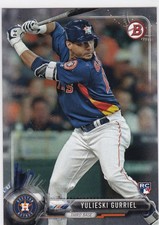 2017 Bowman #29 Yulieski Gurriel Rookie Card Houston Astros. rookie card picture