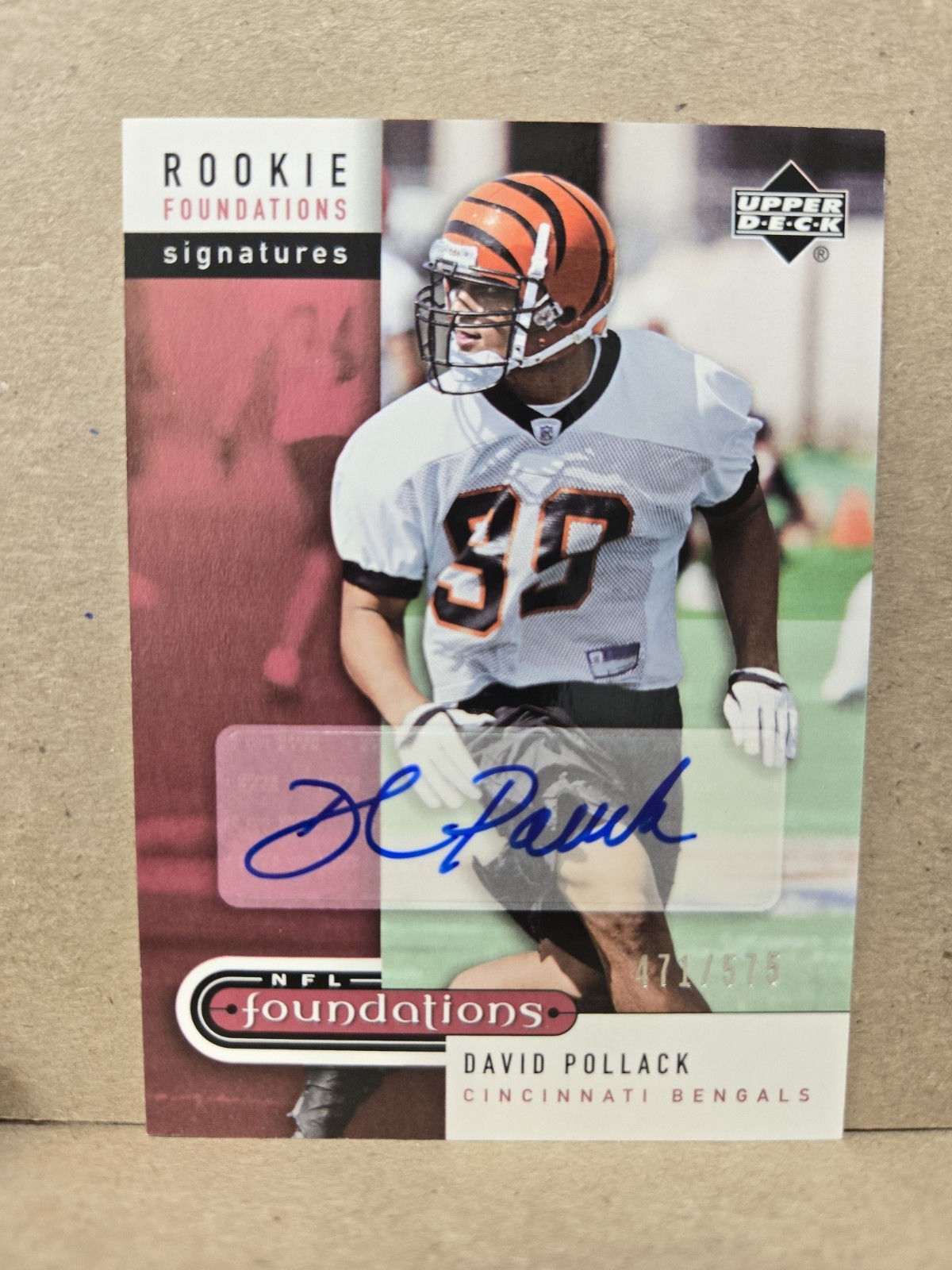 David Pollack Upper Deck Foundations #234 Autograph