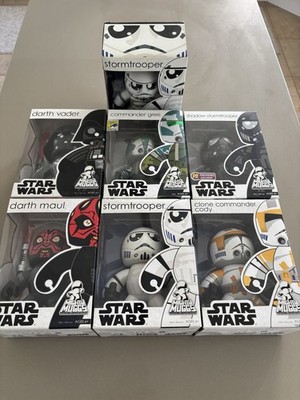 Mighty Muggs Star Wars Villains Lot of 7 Figures New Gree Cody Shadow Maul Vader