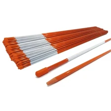 (Pack of 1000) Landscape Walkway Rods for Snow Plowing Visibility 1/4" x 48"