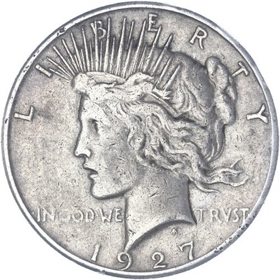 1927 S Peace Dollar Very Fine See Pics K102