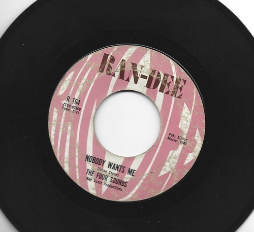 JUNGLE R&B ROCKER - 45 - FOUR SOUNDS - MAMA UBANGI BANGI - HEAR - 1962 RAN-DEE - Picture 2 of 2