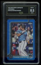 2025 Topps Chrome #76 Javier Sanoja Blue Refractors GMA 8.5 #/150
