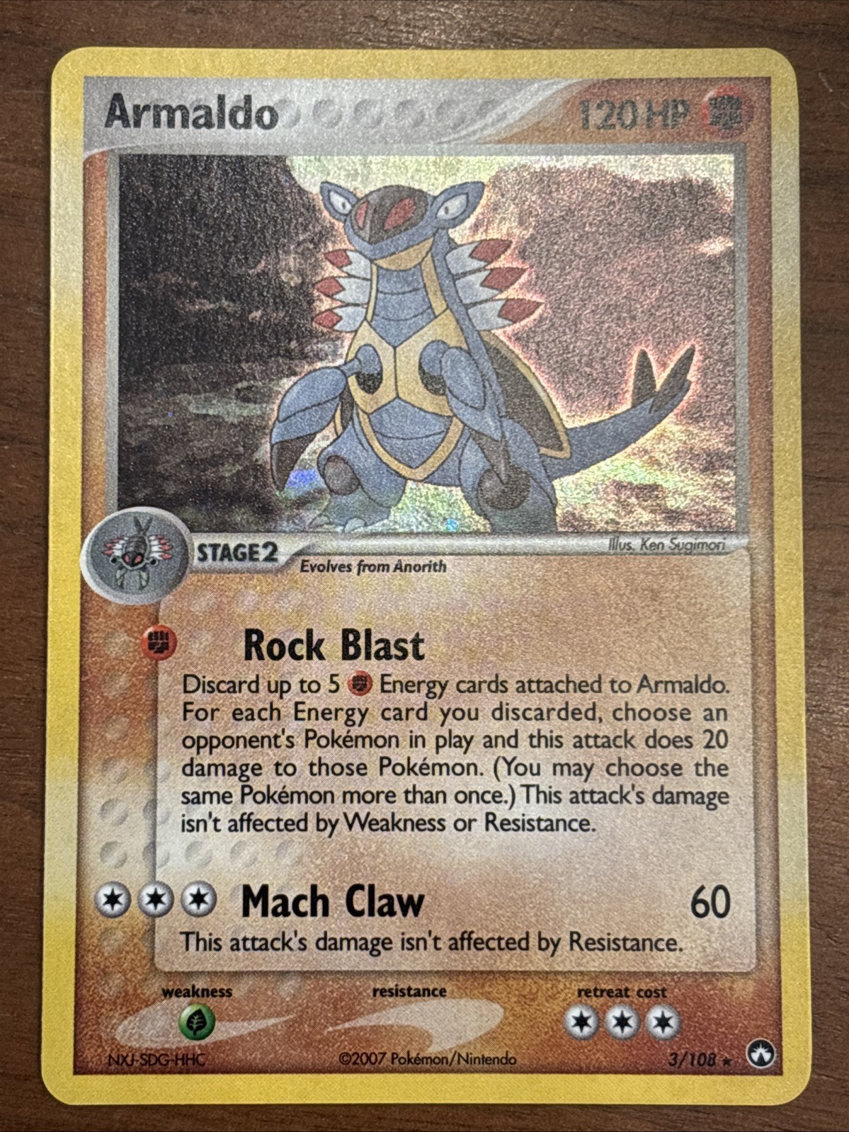 Armaldo 3/108 Power Keepers Holo Rare NM