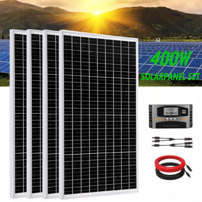 Wohnwagen 400W Solarmodul Kit 12V Mono Solarpanel PV Panel Netzunabhängig Haus