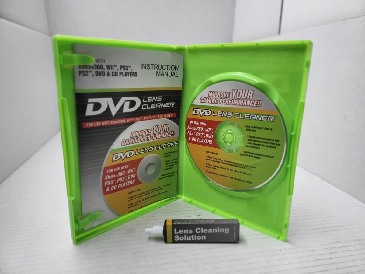 Playtech DVD Laser Lens Cleaner for Xbox 360 Ps3 Ps2 for sale