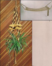 Spiral Plant Hanger Hammock Patterns - Craft Book: MM133 Macrame Images