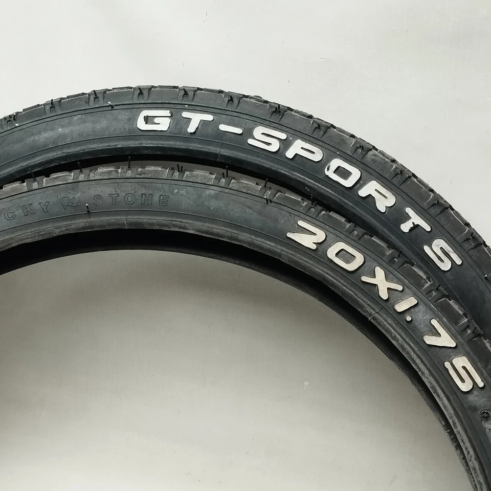 НОВЫЕ ИЗ СТАРЫХ ЗАПАСОВ 20 «X 1,75» СТАРАЯ ШКОЛА BMX МОТОКРОСС ЗАХВАТ ШИНЫ ВИНТАЖНЫЙ GT-SPORT ВЕЛОСИПЕД 1 ПАРА - Изображение 3 из 4