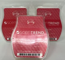 Scentsy Wax Bar Pink Pepper 2012 Lot of 3 Authentic 3.2 oz New