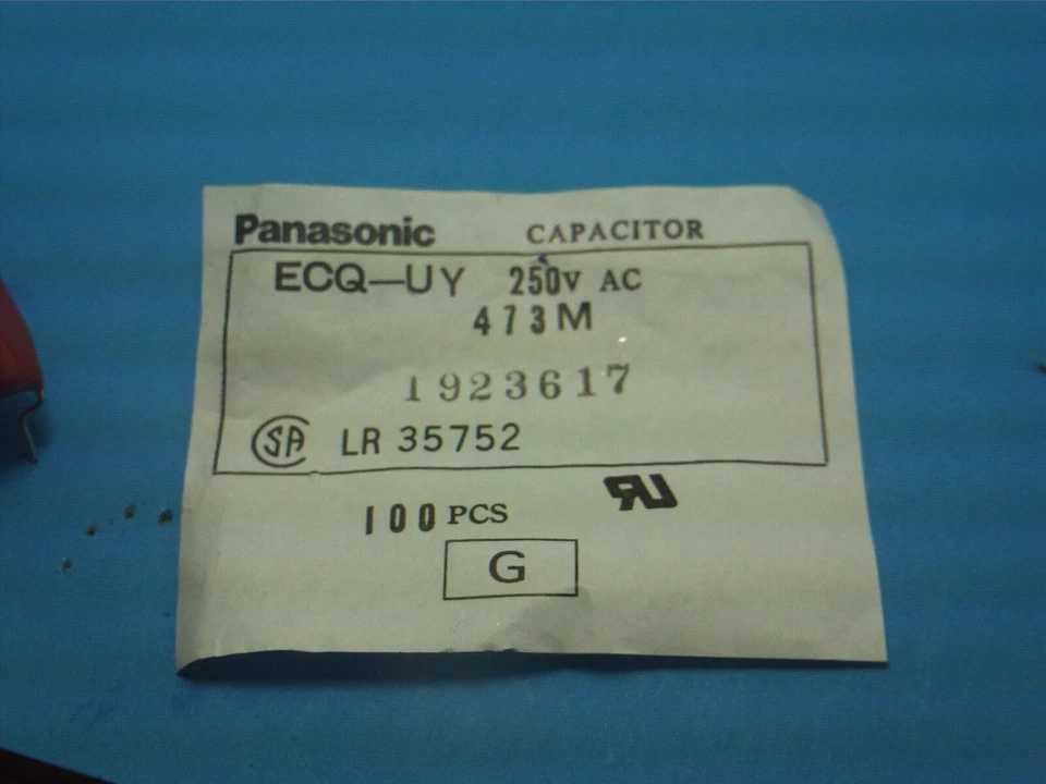 10 PANASONIC  .047uf CERAMIC CAPACITOR TYPE 250v 473M POLYESTER LOT OF (10) - Image 4 of 4