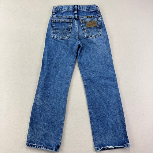 Wangler Jeans Boys Size 9 13BGSHD Slim Cowboy Cut Blue Faded - Picture 3 of 6