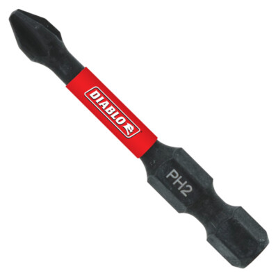 FREUD DIABLO DPH22P100 PACK (100) #2 PHILLIPS 2'' SCREWDRIVER DRILL INSERT BITS