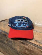 Vintage Daytona 500 Denim SnapBack Hat NASCAR February 18 2001 Racing two tone