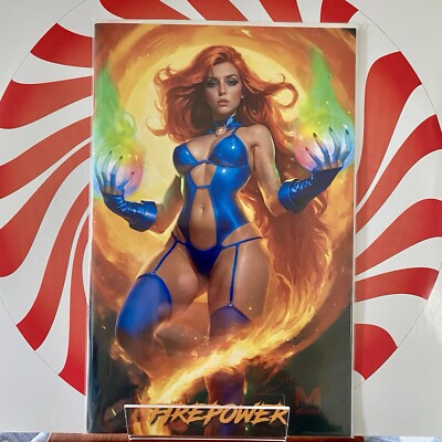  HOT! M House - Cover Debut of NEW Character: FIREPOWER! Starfire/Psylocke NM