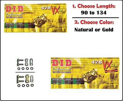 D.I.D DID 428 VX Pro Series Sealed X-ring Gold or Natural