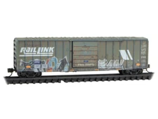 Montana Rail Link 50' Ribside Boxcar Weathered Graffiti MTL #025 45 621 N SCALE