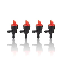 4Pk  NEW 1/4" Gas Shut Off 90 Degree Fuel Valve for Briggs & Stratton 698181