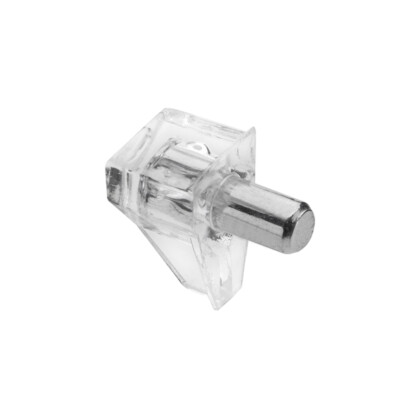 Klare Regalträger Noppen mit Stahlstiften 5 mm / Küchenschrank Regal Heringe