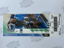 2006 Memphis Grizzlies at Dallas Mavericks Ticket 11/18/06 Nowitzki MVP Yr