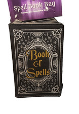 HALLOWEEN BOOK OF SPELLS SPELL BOOK SHAPED CROSS BODY BAG PURSE TOTE NEW COSTUME
