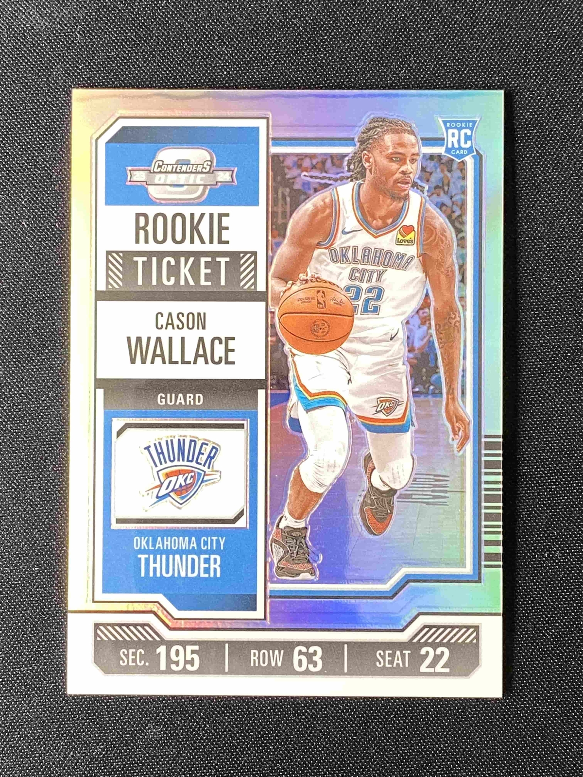 Cason Wallace 2023-24 Panini Contenders Optic Rookie Ticket Silver RC  #10