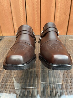 Toga Virilis Leather Brown Loafer Mule Silver Buckle EU 40  display picture 1