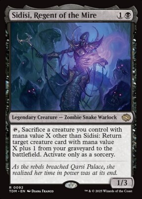 *MtG: 4x SIDISI, REGENT OF THE MIRE - Tarkir: Dragonstorm Rare -magicman-europe*