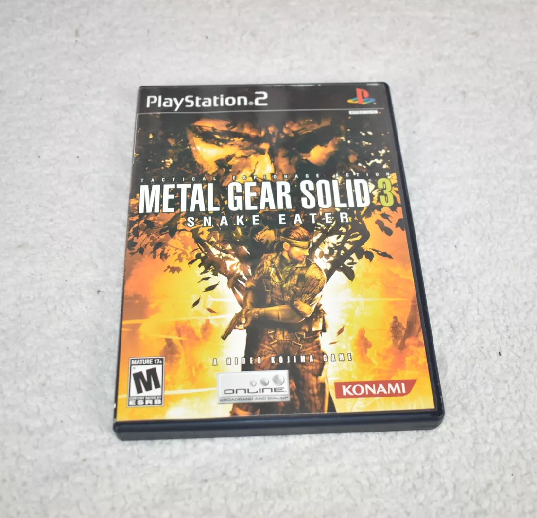 Metal Gear Solid 3 Snake Eater PS2 Game With Manual 83717200734