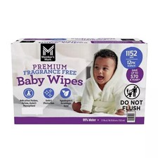 Member's Mark Premium Baby Wipes Fragrance Free 12 Pack 1152 Wipes