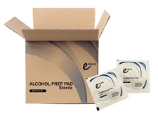 Endure Industries Sterile Alcohol Prep Pad, Medium, 20 Boxes of 200