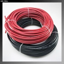 100' 10AWG RED & Black  Solar Panel Wires 2000V UL 4703 Copper Made in USA