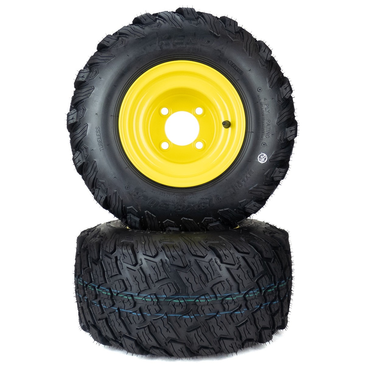 2) Reaper Turf Tire Assemblies 18x8.50-8 John Deere ZTrak M160634