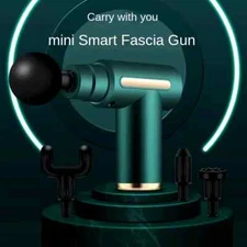 Portable Button Fascia Gun Deep Tissue Massage Lightweight and Adjustable Speed
