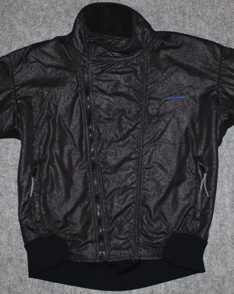 vintage CANNONDALE WOMEN'S SHELLED FLEECE BIKE 90s Made USA Cycling sz L Jacket - Image 2 of 4