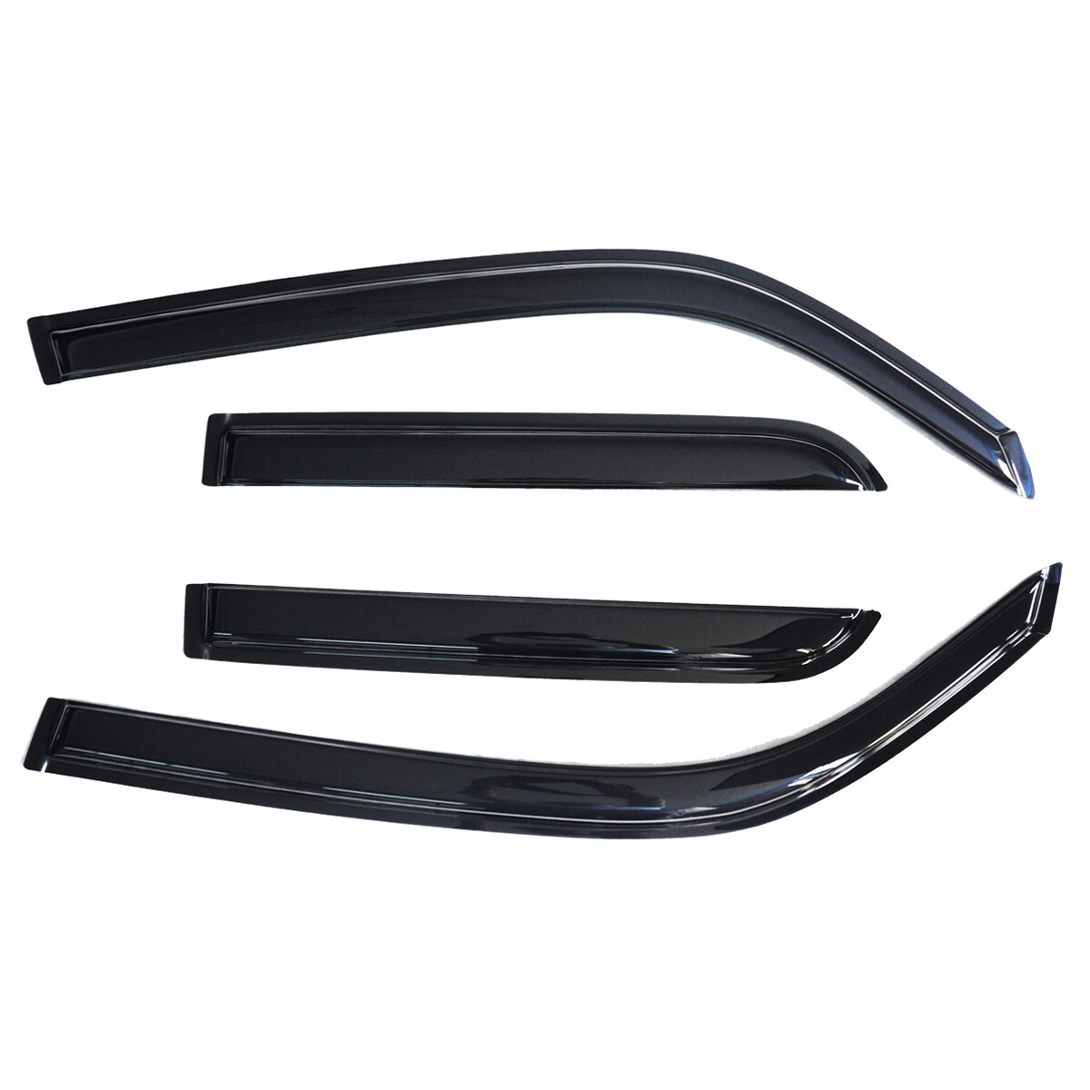 Toyota 4Runner Rain Guards (2010-2023) - 4-Piece Tape-On Window Deflectors, UV Resistant & Weatherproof