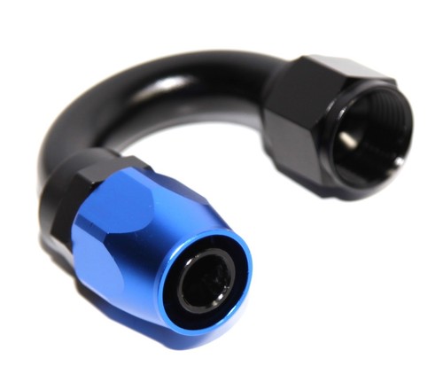 AN-10 90 Degree Swivel Fitting Adapter - Black, For Fuel, Oil & Gas Lines 13 thumbnail image