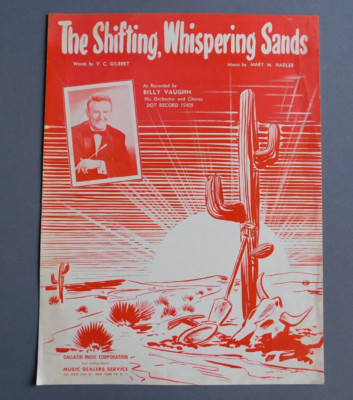 The Shifting, Whispering Sands - 1950 sheet music - feat. Billy Vaughn