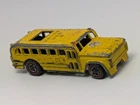 Vintage 1971 Hot Wheels Redline S'Cool Bus The Heavyweights Yellow Hong Kong