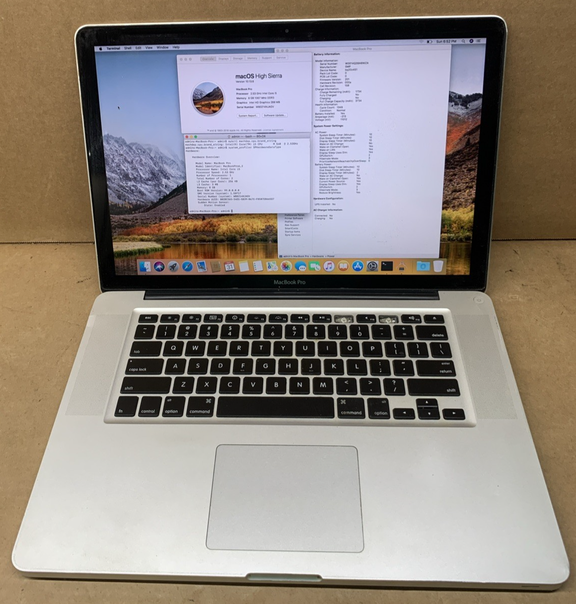 2010 MacBook Pro A1286 15
