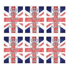 Keep Calm & Party On VE Day Posters Pack of 6 Double Sided