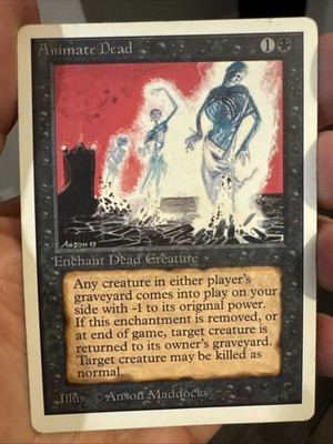 MTG - Animate Dead - Unlimited - MP - $1 Ship