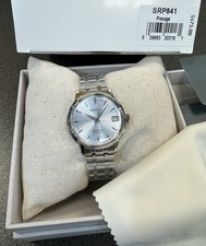 Seiko Presage Cocktail Time Automatic Blue Dial Steel Women’s Watch SRP841 34mm 6
