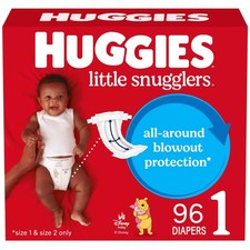 Huggies Little Snugglers Diapers - Size 1 - 96ct