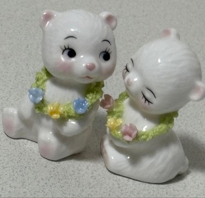 Bear Ornament 2pcs set 4cm/1.57'' Ceramic Kato Kogei Collaboration Ornament Bear