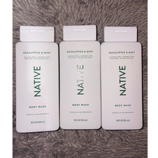 Native Eucalyptus  Mint Body Wash 18 fl oz  3 NEW