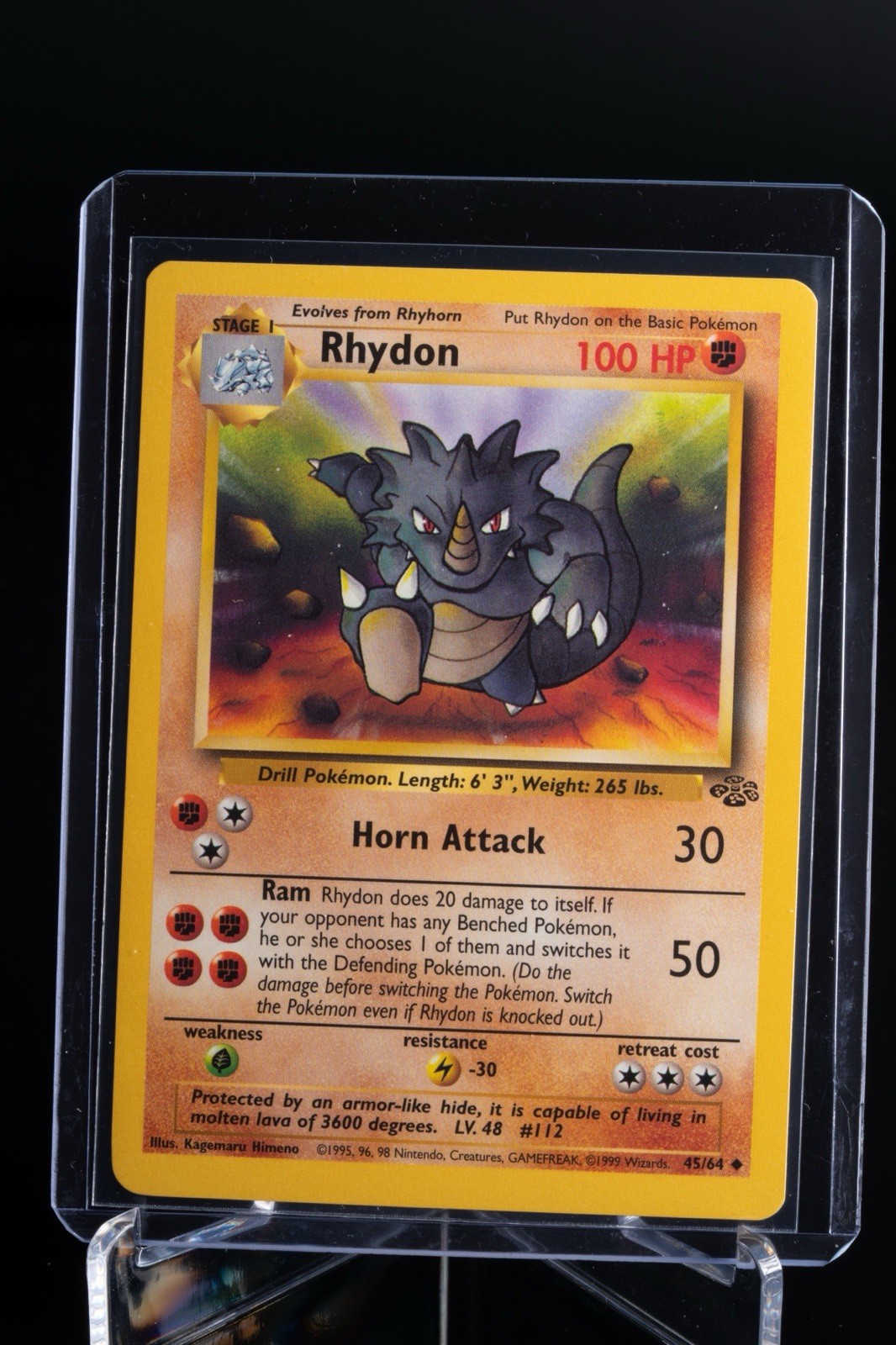 Rhydon 45/64 Jungle Pokemon Card Vintage NM