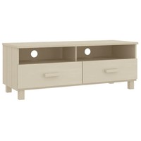 Tv-Schrank Hamar Honigbraun 106X40X40 Cm Massivholz Kiefer