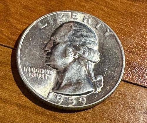 1959 Washington Quarter BU Uncirculated Mint State 90% Silver 25c US Coin