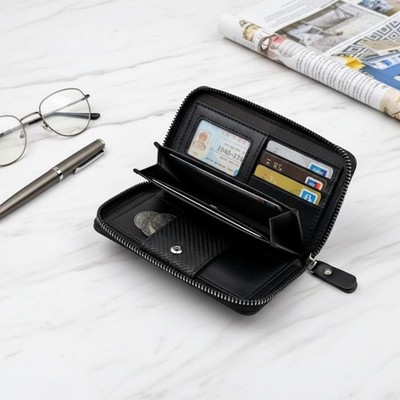 1PC Men Wallets Leather Zipper Purse Man Slim Card Horders Quality Male Short