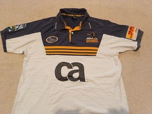 Maillot De Rugby ACT Brumbies Pour Homme, Taille S, Couleur Blanche – Occasion En Bon état